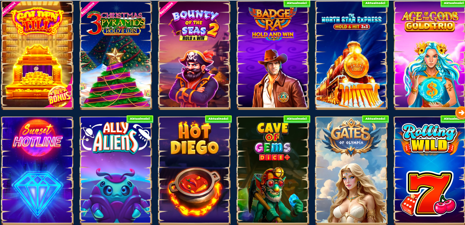 Nowe gry w Wazamba Casino z bonusami
